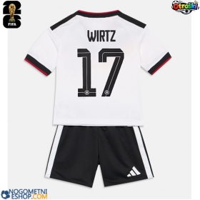 Otroški Nogometni dresi Nemčija Florian Wirtz #17 Domači SP 2026 Kratek Rokav (+ Kratke hlače)